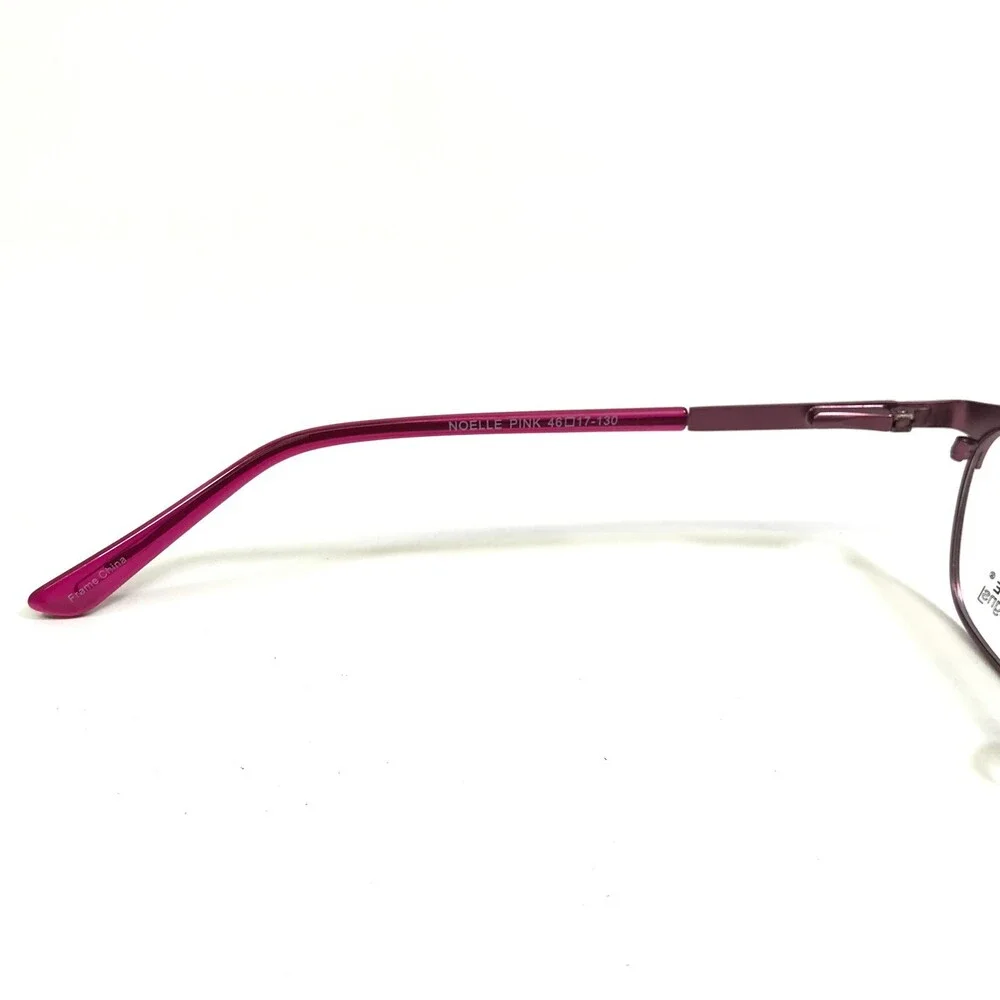 Affordable Designs Eyeglasses Frames NOELLE PINK Rectangular Full Rim 46-17-130
